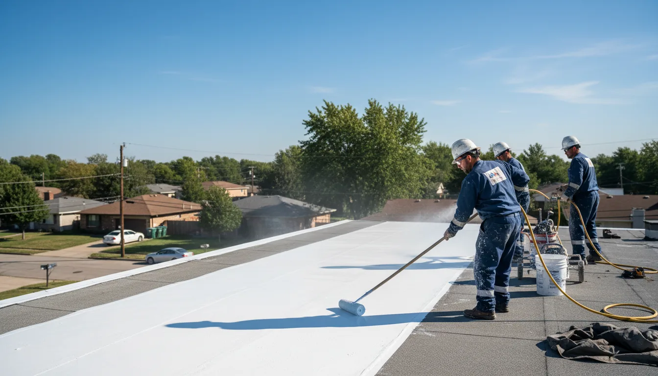 Commercial roof coating in De Soto, GA near me